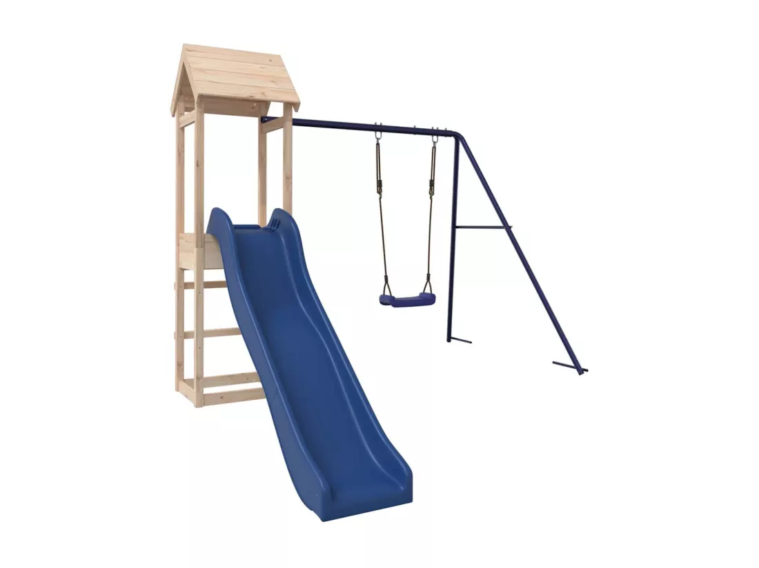 Aire de jeux d'extérieur bois de pin massif