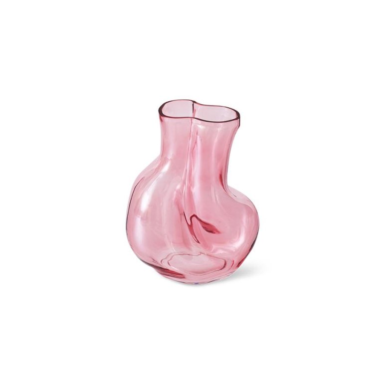 HKliving Gleam Glass vaas h22 Rose