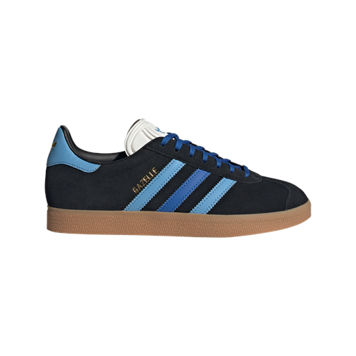 Adidas Gazelle Sneakers, Core Black/Blue/Light Blue, 39 1/3