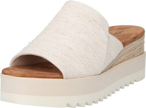 TOMS Shoes DIANA~MULE~~~~~~~~~~~~~~~~~~~~ Dames slippers Wit beige