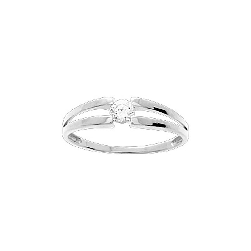 Bague femme - Oxyde de zirconium - Or 9 Carats