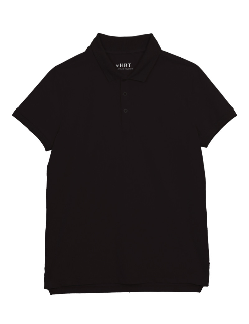 HBT POLO ÉPONGE HOMME ROCK NOIR