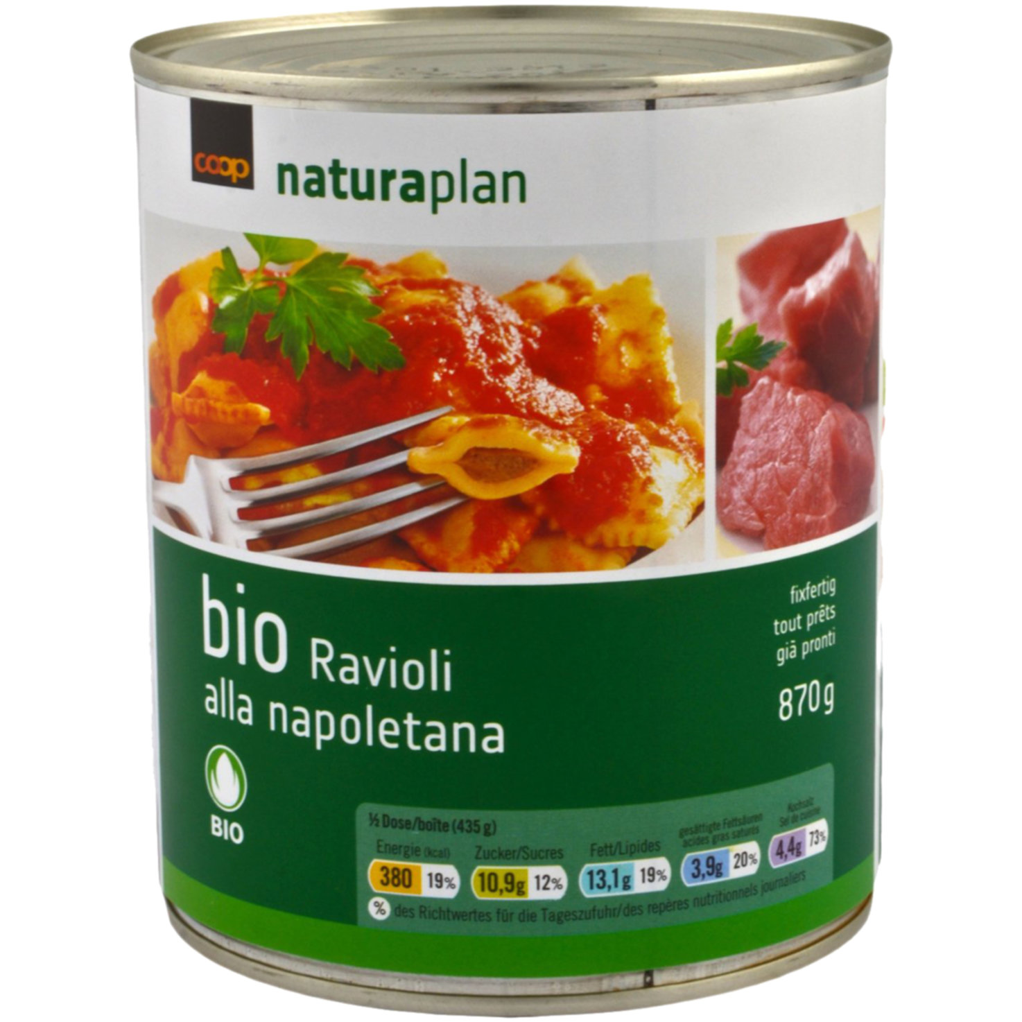 Naturaplan Bio Ravioli mit Tomatensauce fixfertig