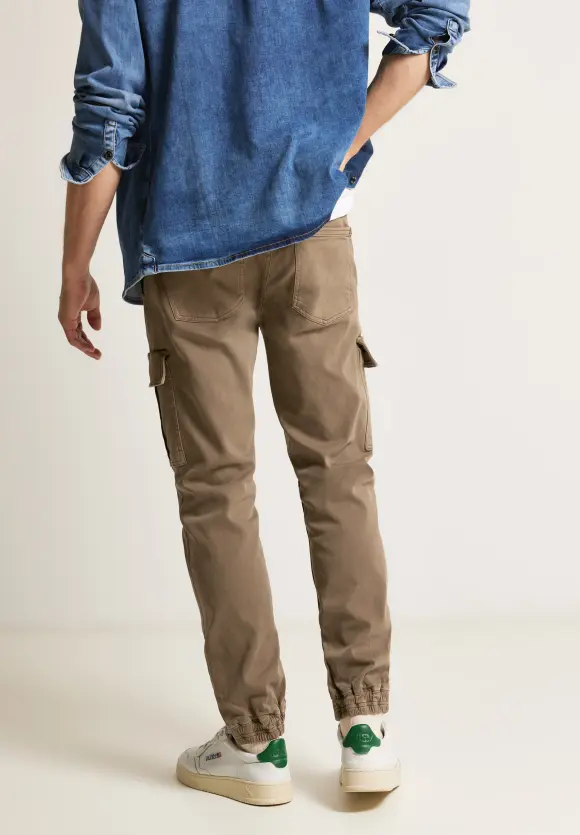 Relaxed Fit Cargo Hose - dune brown
