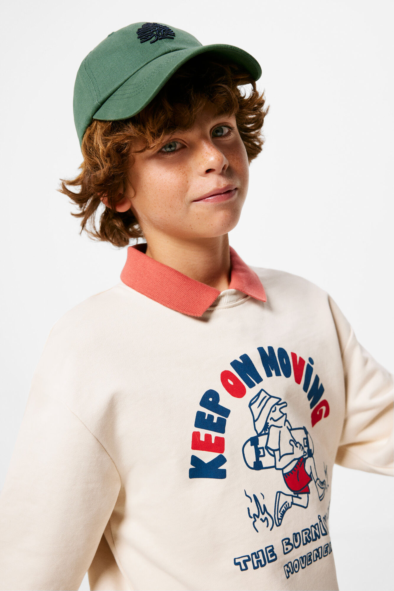 Moletom infantil com estampa de skate