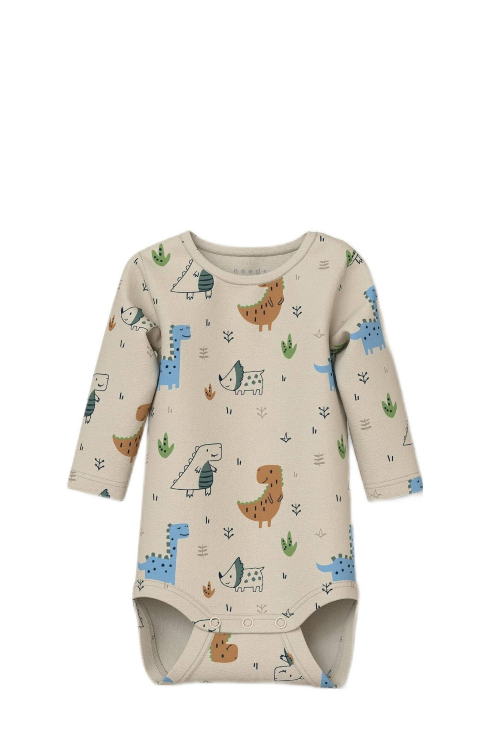 NAME IT tuinbroek + romper NBMVONNE groen/zand