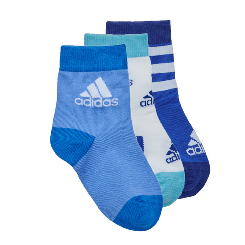 Adidas Sportswear - LK SOCKS 3PP - Bleu / Blanc
