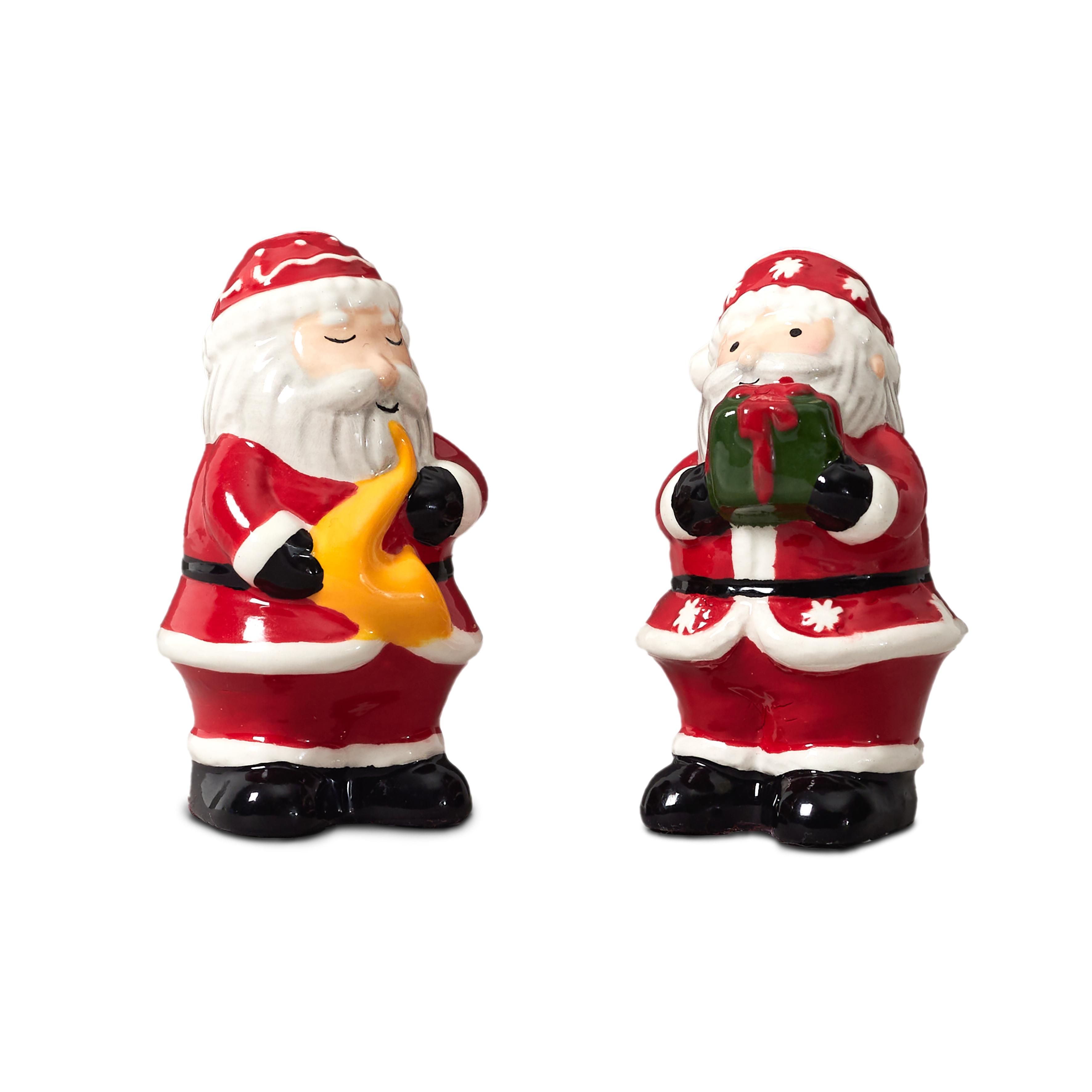 SALIERE ET POIVRIERE PERE NOEL H.8CM