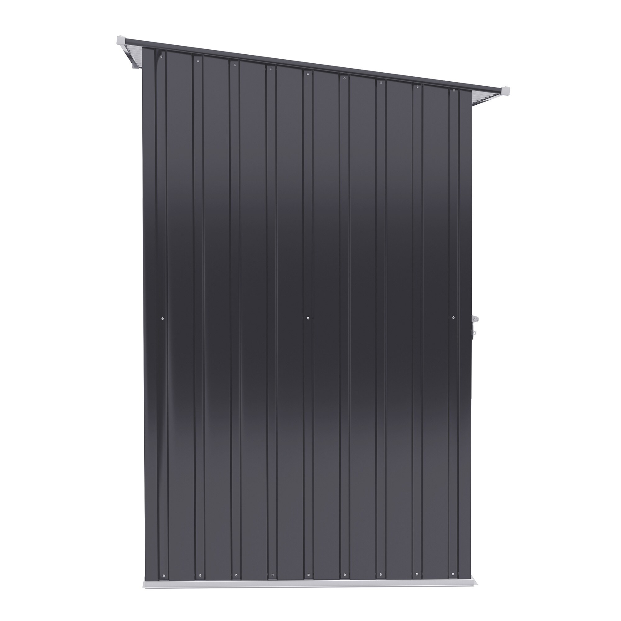 Outsunny Gerätehaus mit Pultdach grau 100B x 103T x 160H cm