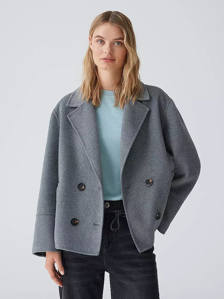 OPUS Jacke Oversized Fit HILNA grau