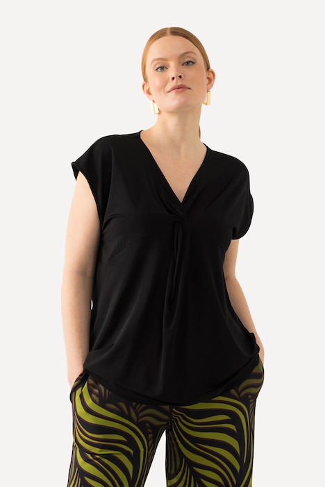 Slinkyshirt, Knoten, Classic, V-Ausschnitt, ärmellos