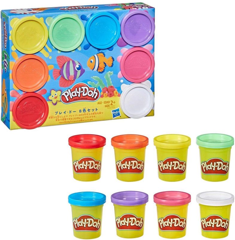 Play-Doh - Klei Set - 8 Potjes - Verschillende Kleuren - 56 Gram Per Potje