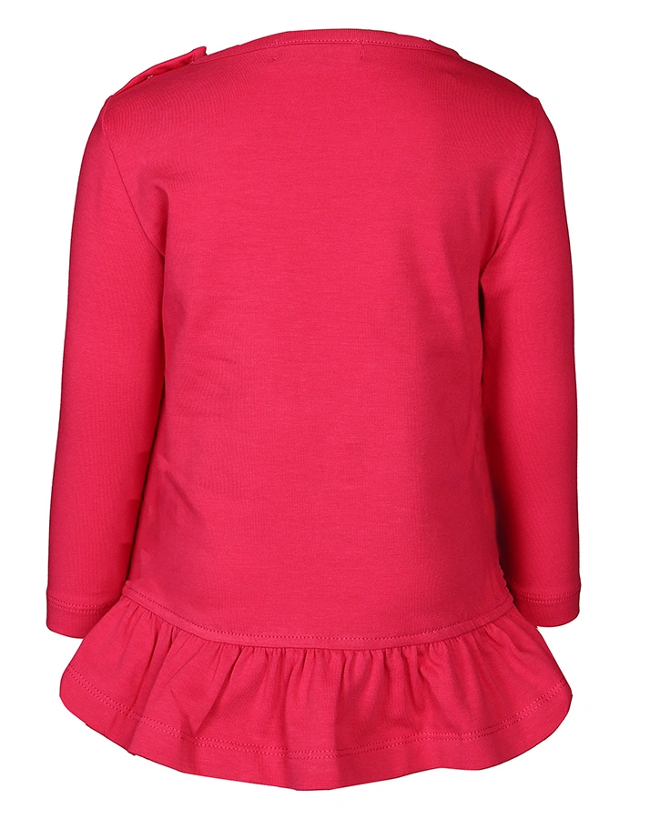 Langarmshirt BALLET SHOES mit Rüsche in pink
