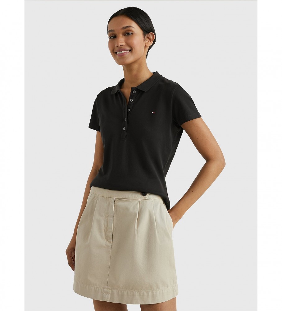 Polo Tommy Hilfiger Heritage Slim preta