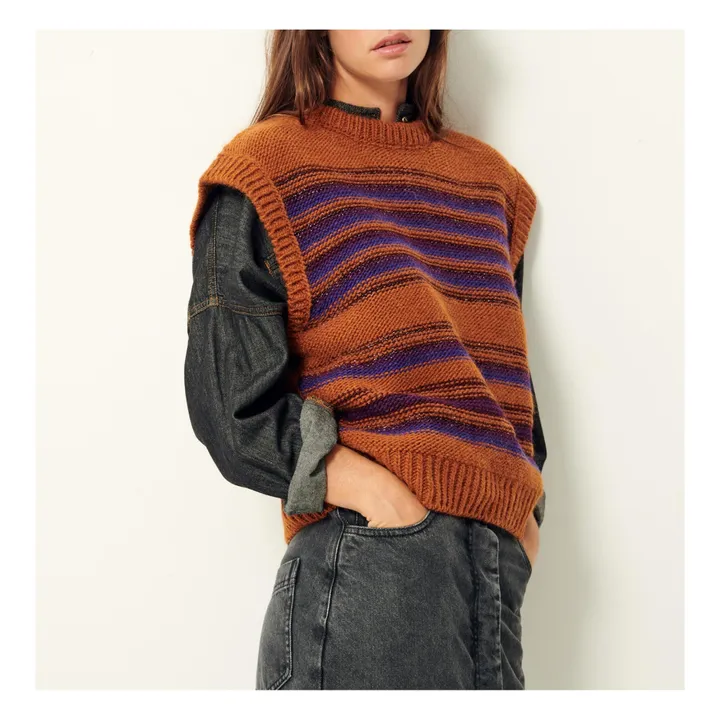 Sessùn Pull Sans Manches Opper Laine | Cuivre
