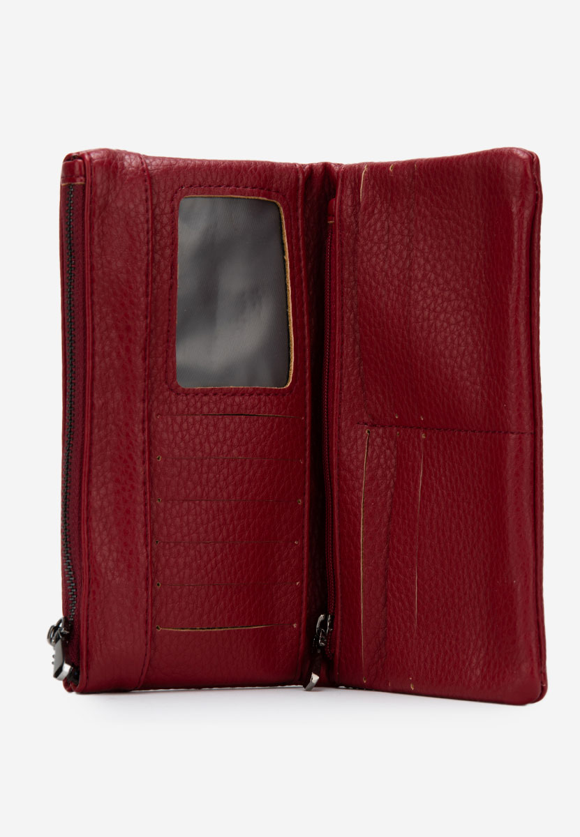 Portefeuille femme rouge Anrye
