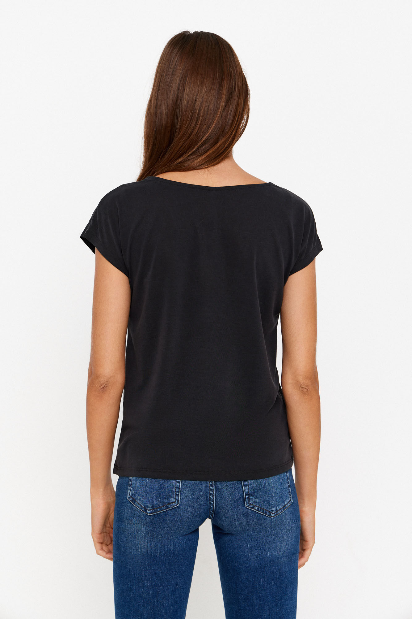 Camiseta de manga curta em modal