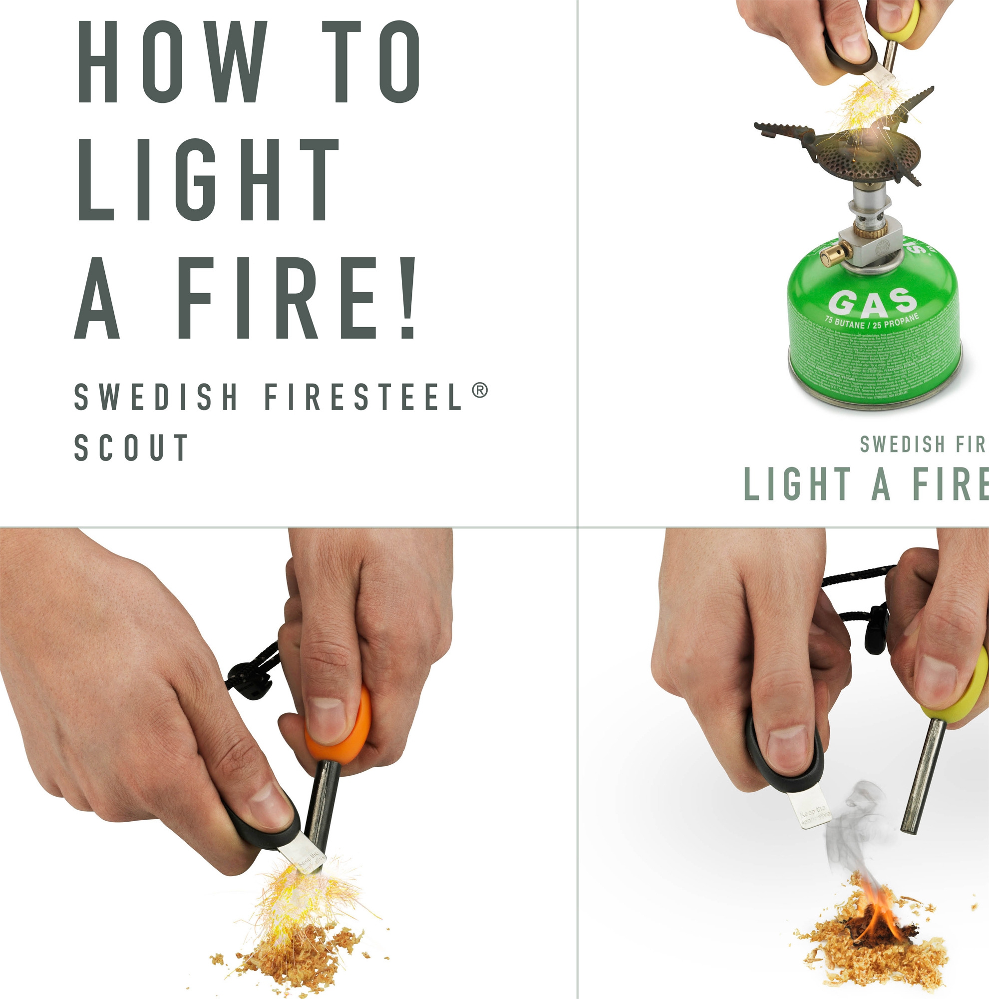 Light my Fire FireSteel scout cocoshell Feuerstarter