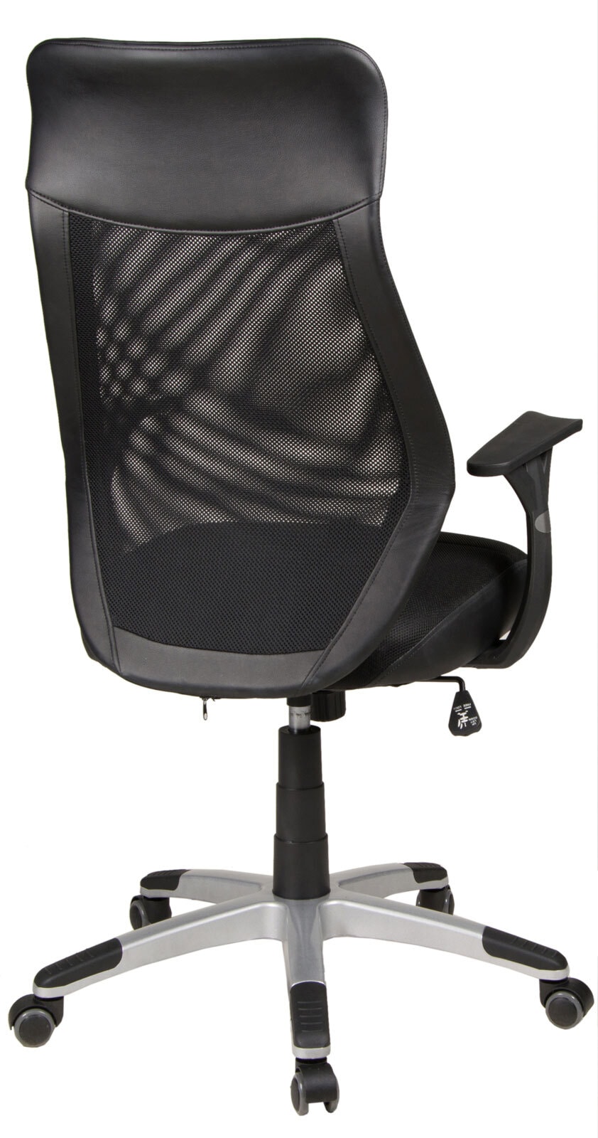 Drehstuhl NIKO Silberfarbig/ Schwarz