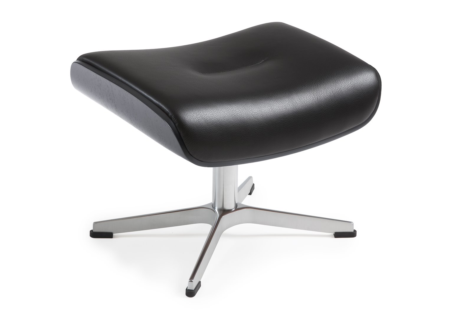 Air krakk I hud Zero 2534-89 Black, standard svingfot alu. Skrog i sortbeiset eik