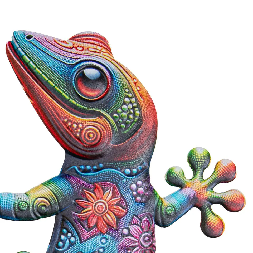 Anna's Collection Tuindecoratie Gecko hagedis - 30 cm - metaal