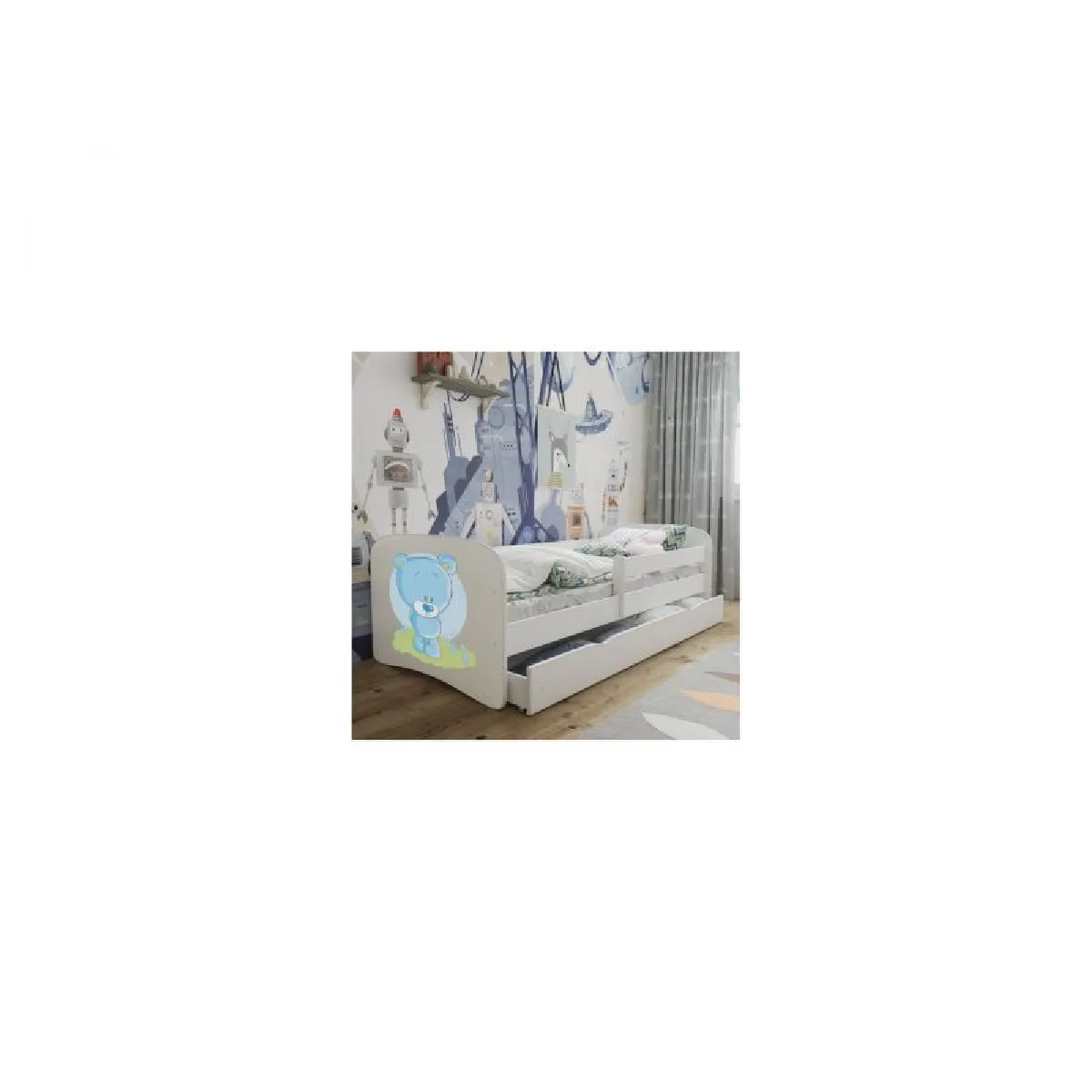 Kocot Kids Lit Nounours Blanc Bleu
