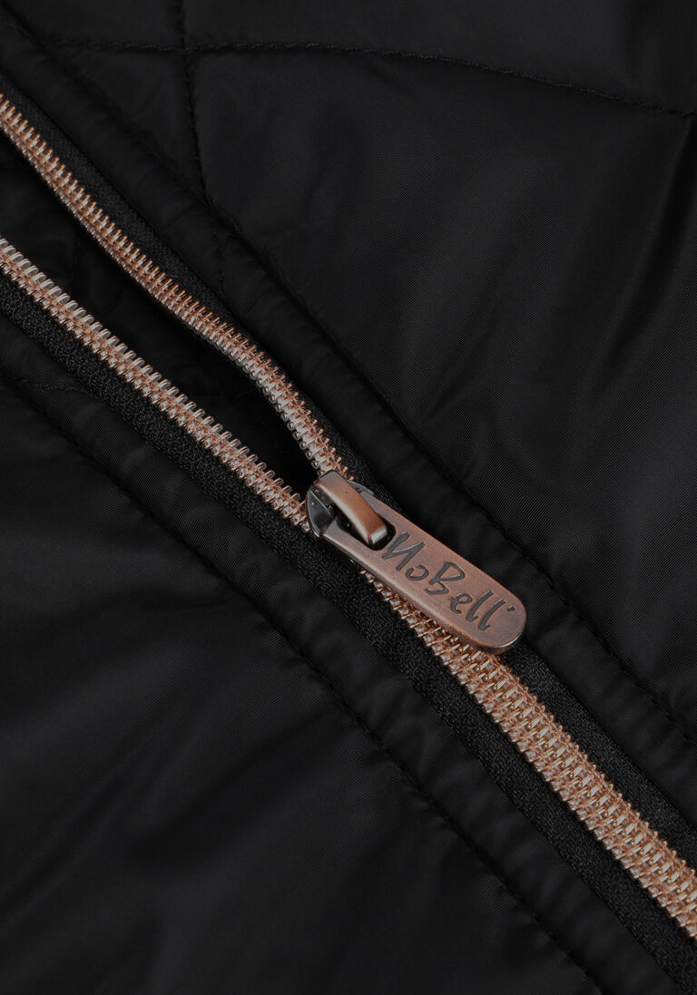 NOBELL zwarte nobell gewatteerde jas baggy long hooded jacket