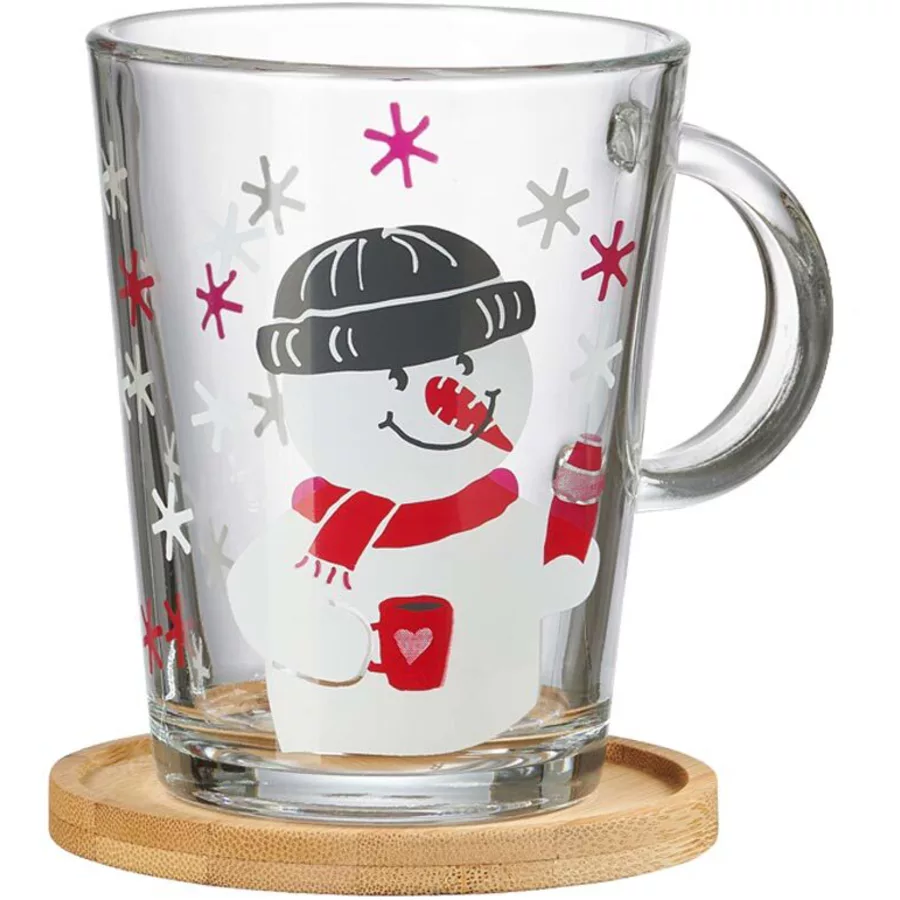 Ritzenhoff & Breker GmbH & Co. KG Teeglas mit Untersetzer Cap Frosty 380 ml transparent
