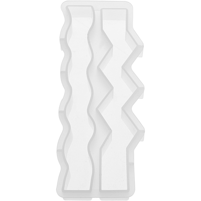 Glorex Silikon Kerzengiessform Welle Zickzack, transparent