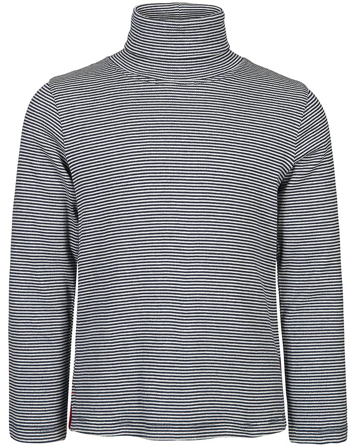 Rollkragen-Pullover ENYA gestreift in navy