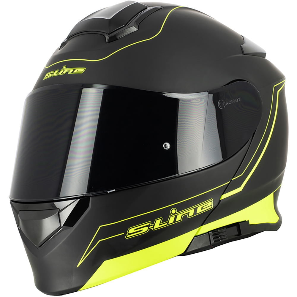 S-Line - Casque Dual Face S550 Noir / Jaune