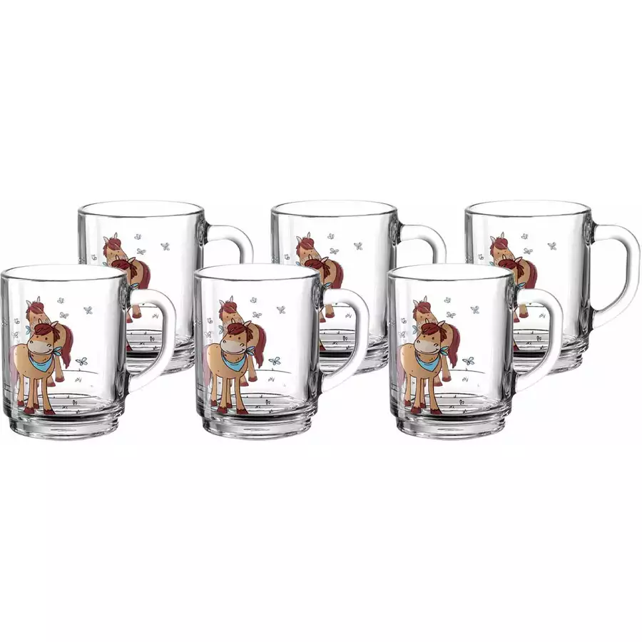 Montana Tassen Kids 250 ml 6er Set braun