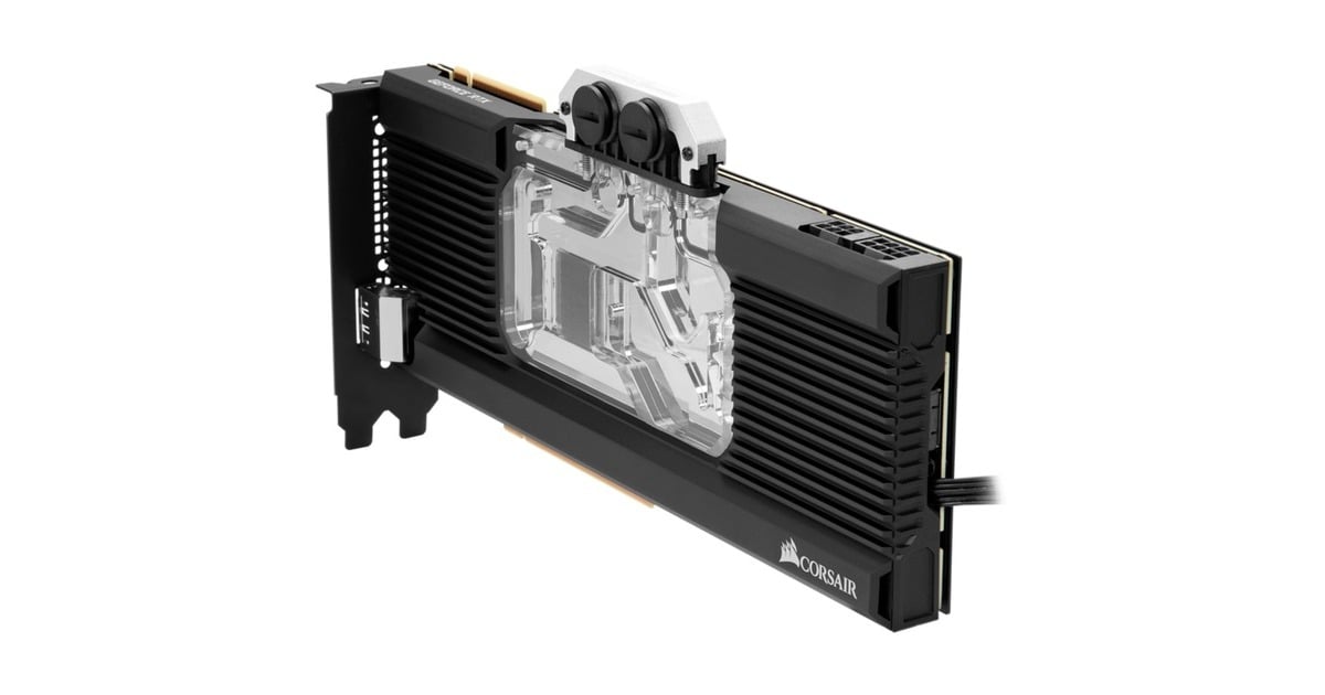 CorsairHydro X Series XG7 RGB 20-SERIES GPU Waterblok (2080 FE) waterkoeling  (Zwart)