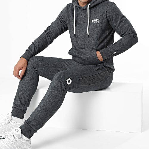 Ensemble De Survêtement Manhattan Gris Anthracite Chiné