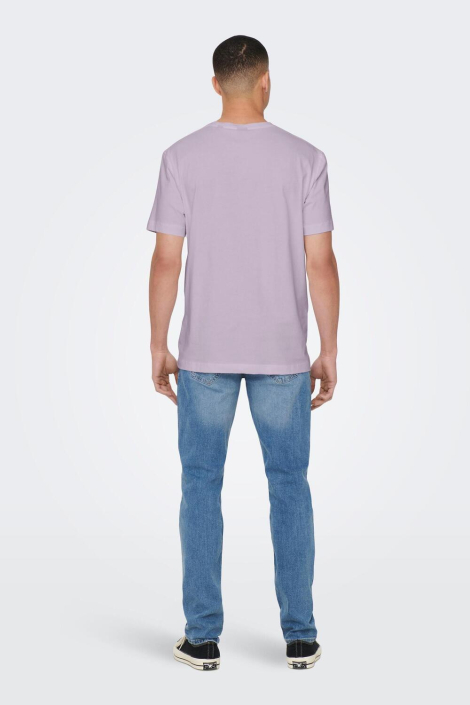 Only & Sons paarse heren t-shirt