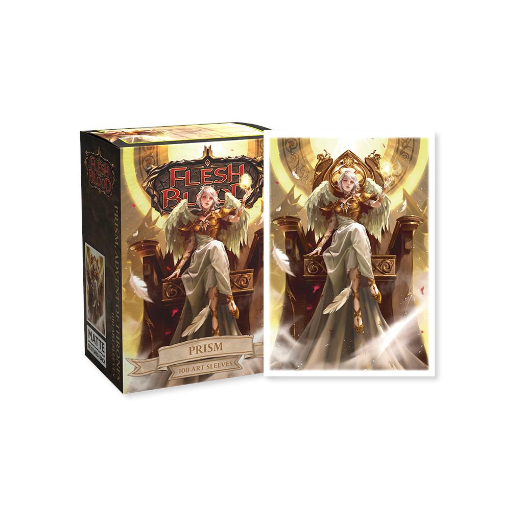 Dragon Shield - 100 Flesh & Blood Matte Art Sleeves - Prism + carte promo