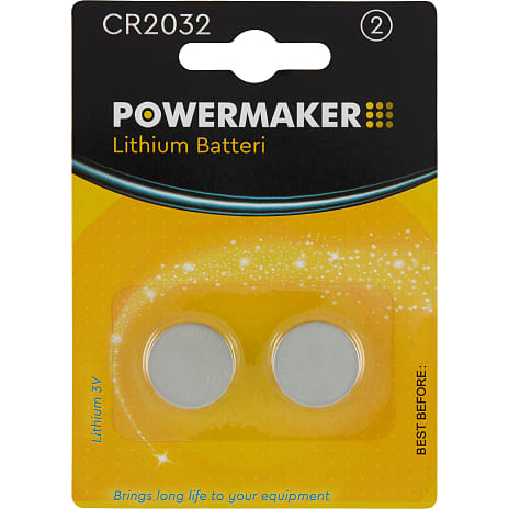 Knapcellebatteri CR2032 2-pak