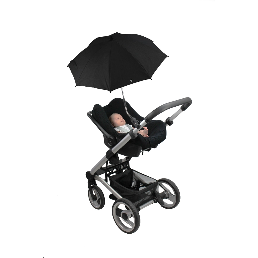 DOOKY Sonnenschirm für Kinderwagen UV 50 + Black