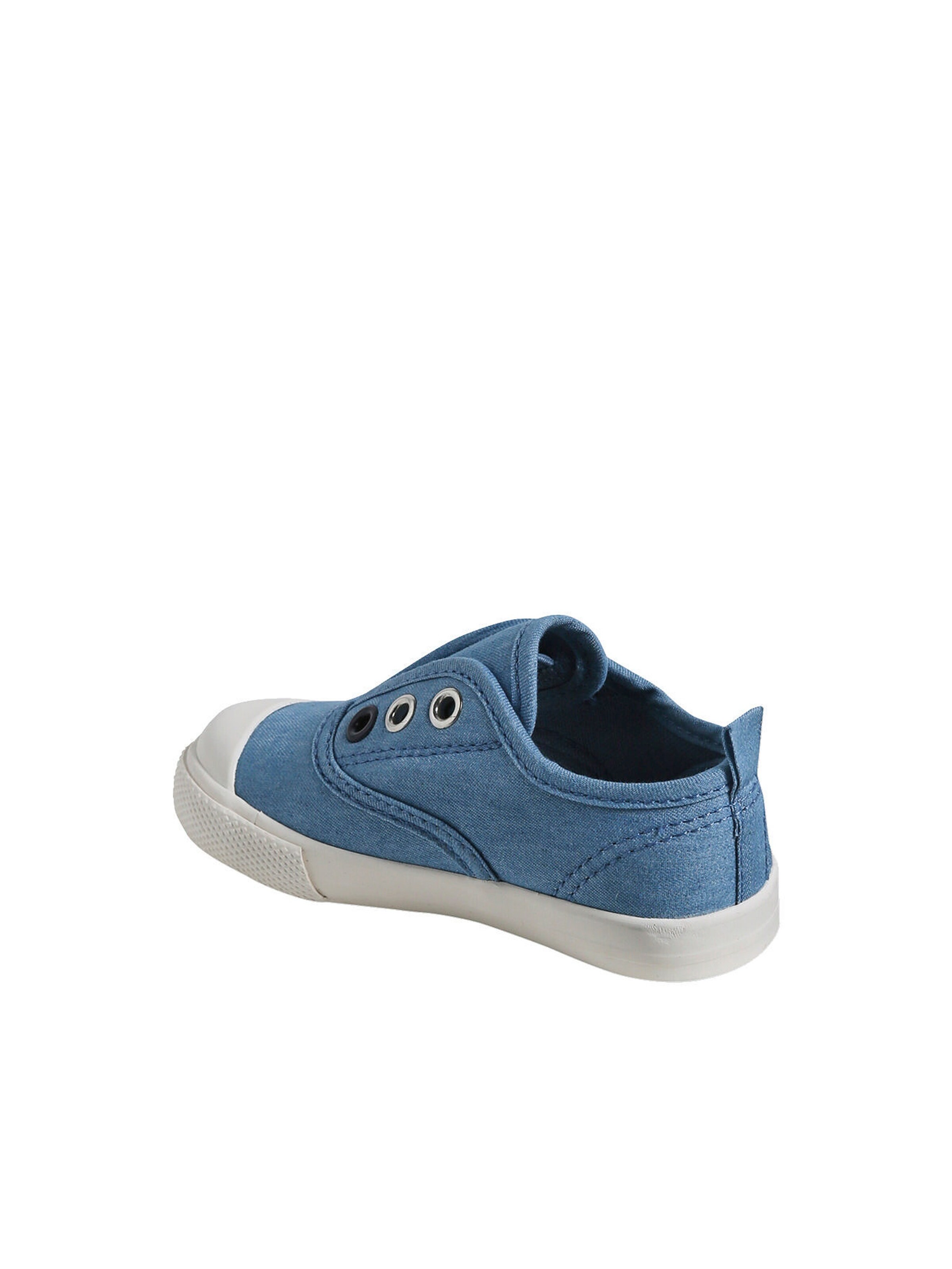 Vertbaudet Baby Stoff-Sneakers mit Gummizug blau