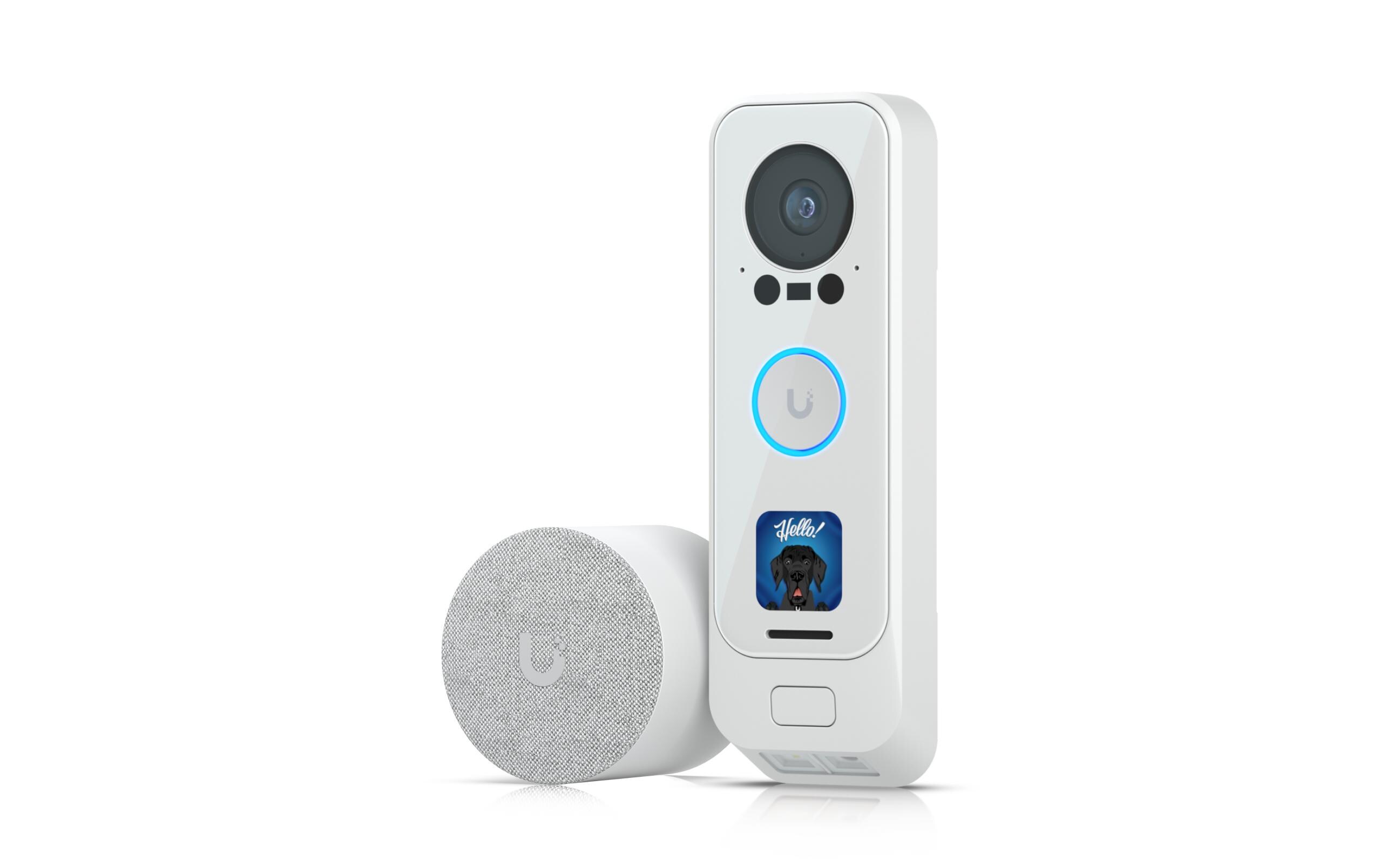 IP Türstation UVC-G4 Doorbell Pro PoE KIT Weiss<br>Premium UniFi Türklingel mit integrierter PoE und PoE-Glocke für einfache Installation