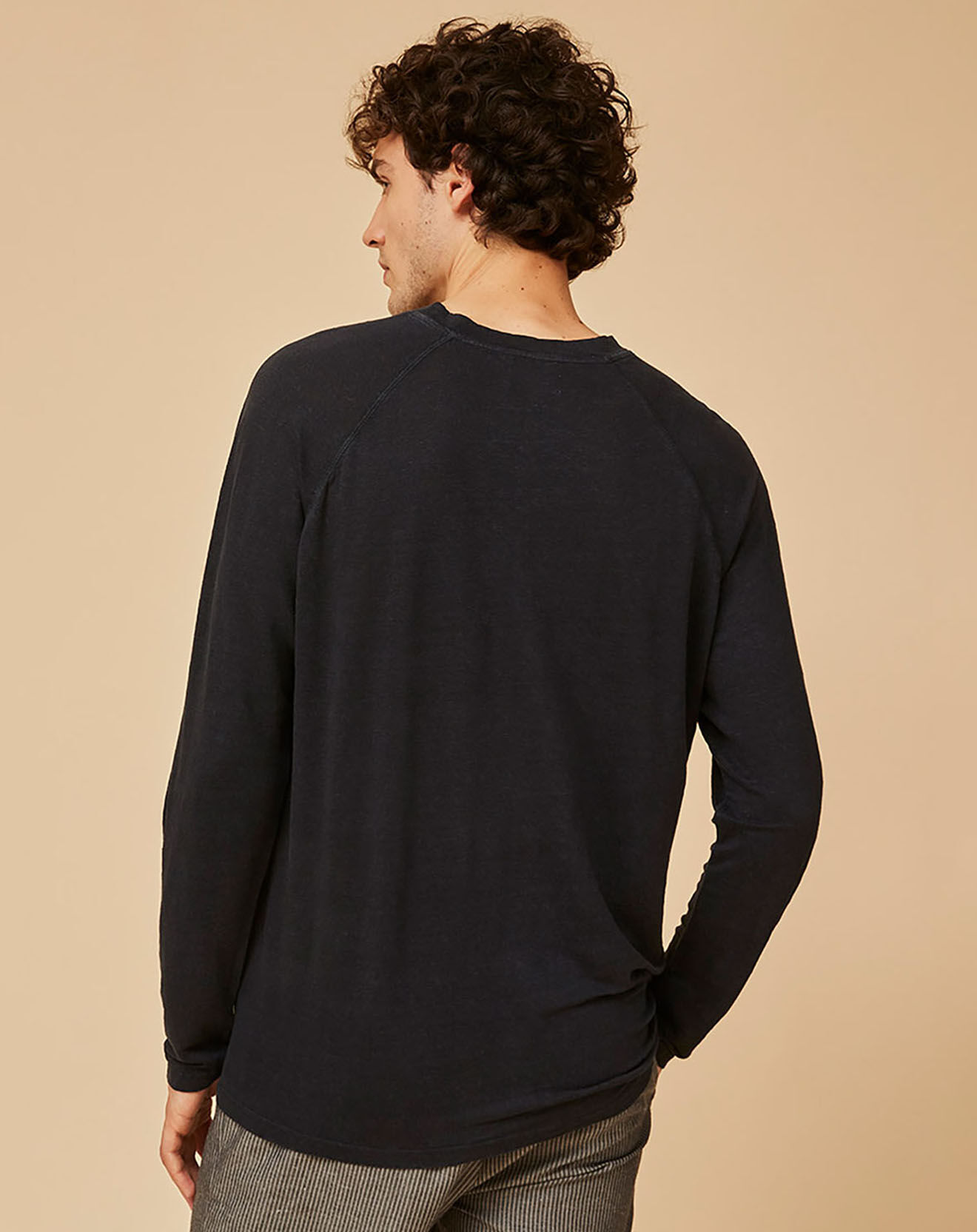 Harris Wilson T-Shirt 100% Lin Philomen fumée
