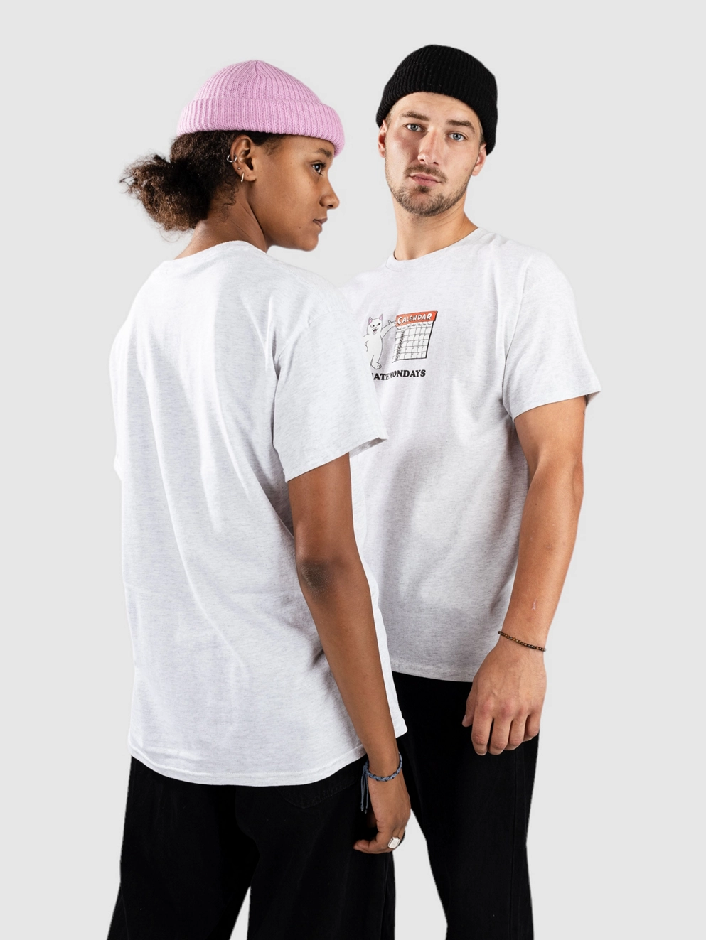 RIPNDIP I Hate Mondays T-Shirt ash heather