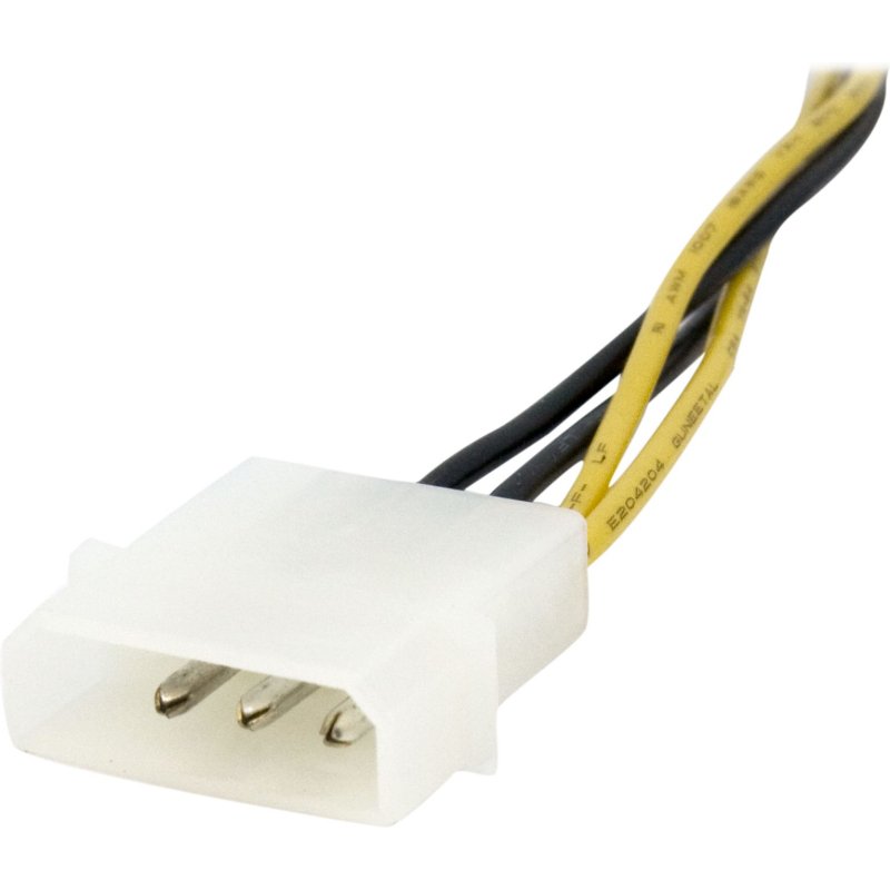 StarTech.com Adaptateur d’alimentation EPS 15 cm 4 broches vers 8 broches avec LP4 - F/M