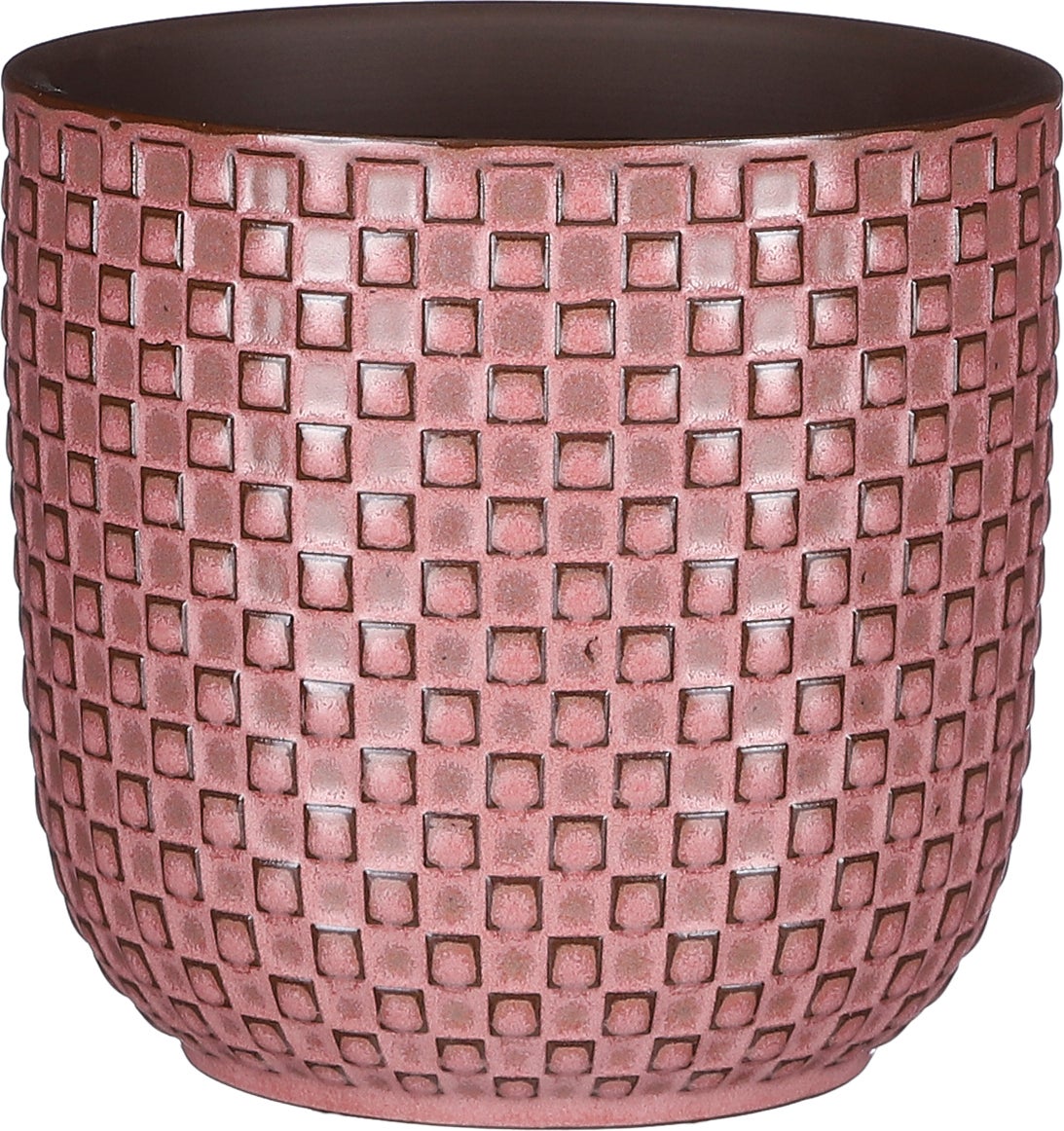 Mica Decorations bloempot Daan roze D 13,5 H 13 cm