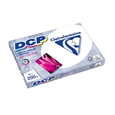 Clairefontaine DCP - Papier ultra blanc - A4 (210 x 297 mm) - 250 g/m² - Ramette de 125 feuilles