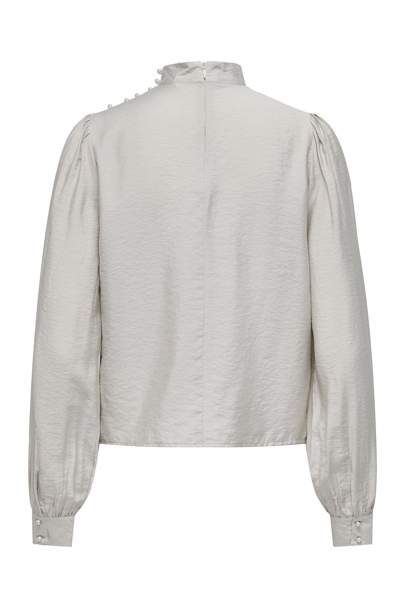 Blusa de mangas compridas com pérolas