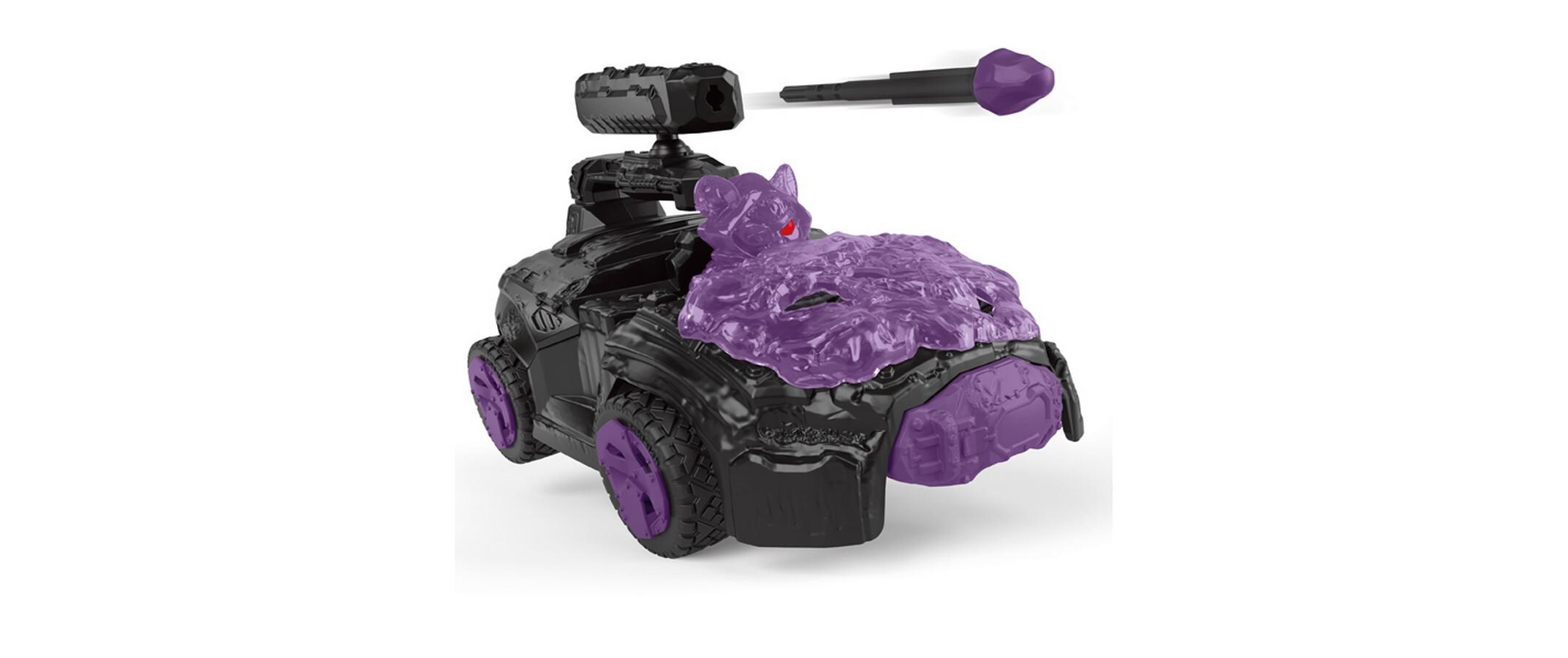 Spielfigurenset Schatten-Crashmobil mit Mini CreatureAction Fahrzeug – Kinderspielfigur