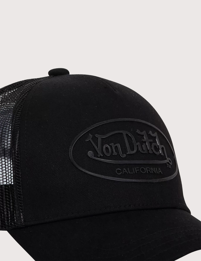VON DUTCH CASQUETTE LOGO TRUCKER CALIFORNIA NOIRE
