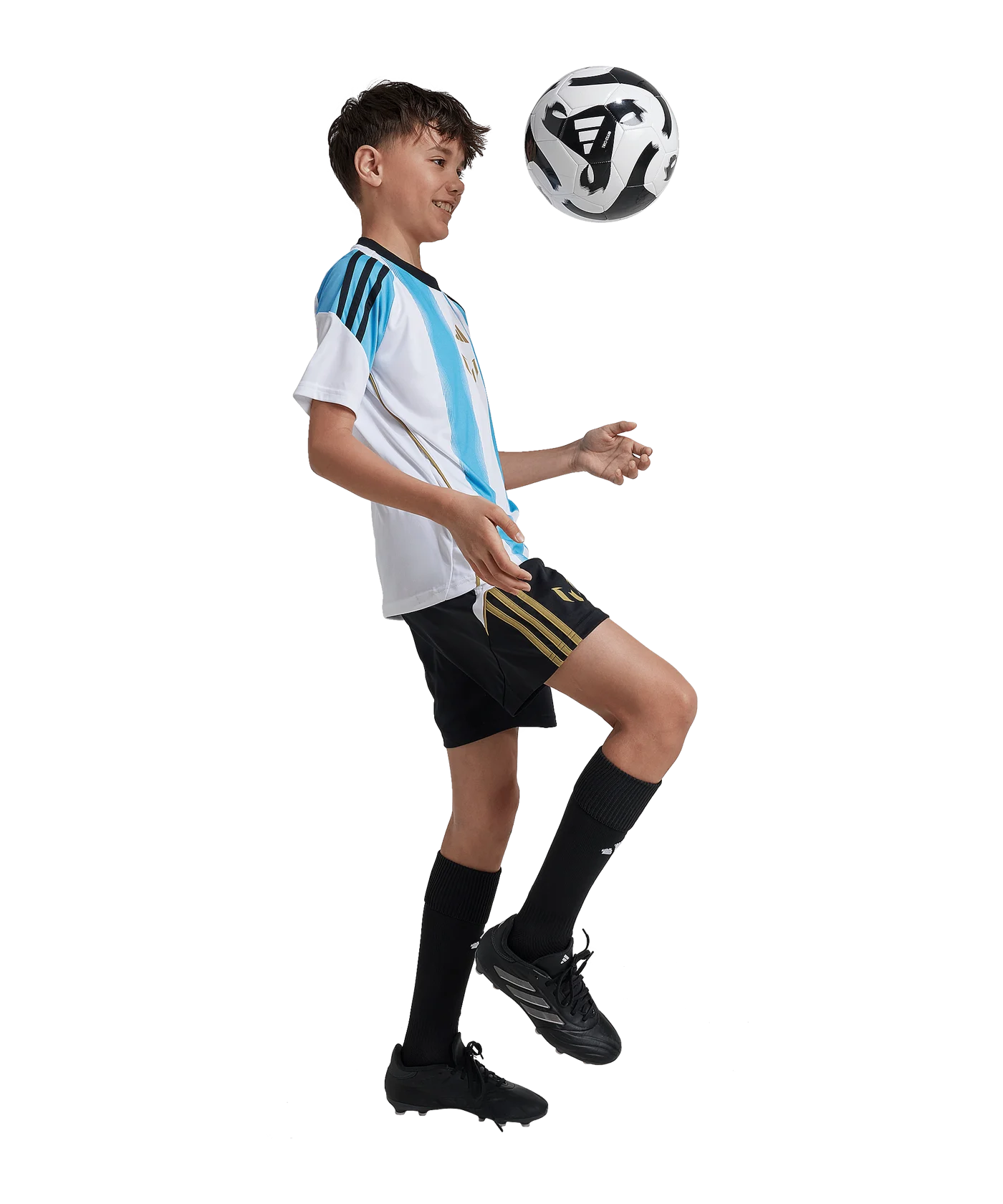 adidas Messi Short Kids Schwarz