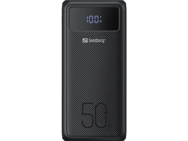 Sandberg Active - Powerbank - 50000 mAh - 185 Wh - 5 A - 3 output-stikforbindelser (USB) - på kabel: USB-C